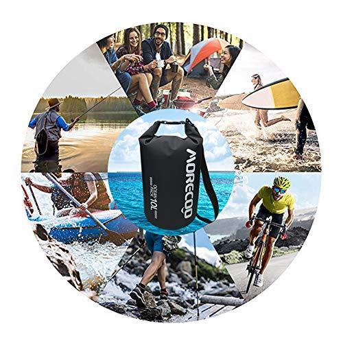 MORECOO Waterproof Bag Floating Ultra Light Dry Bag Outdoor Sports Sweatproof Dry Backpack 5L/10L/ 20L for Kayaking/Rafting/Boating/Swimming/Camping/Hiking/Beach/Fishing (Blue, 10L)