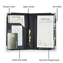 Server Book [2019 edition] - Better Zipper Pocket, Smooth Clean Cover, Firmer Writing Service and Stronger Corners! Waiter/Waitress Pads - Restaurant Server Books/Pad/Holder/Organizer for waitress