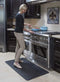 Imprint Cumulus9 Kitchen Mat Nantucket Series Island Area 26 in. x 48 in. x 5/8 in. Black