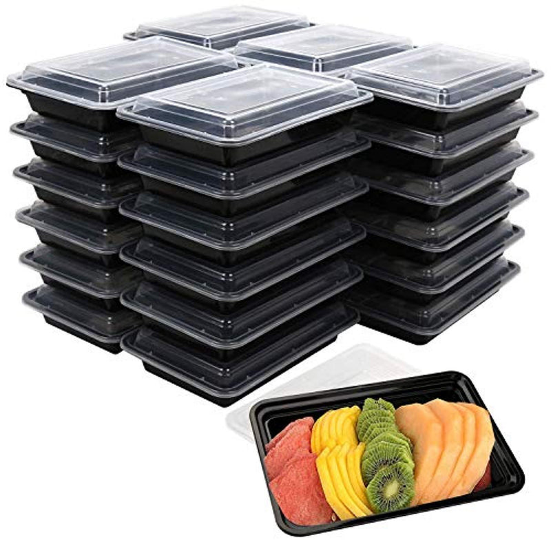 [30 Pack] Becozier Meal Prep Containers Stackable Bento Lunch Box with Lids FDA approved Freezer, Microwave Dishwasher Safe Food Storage