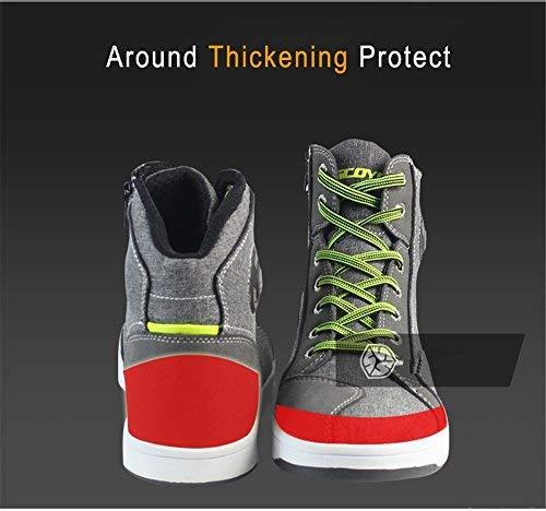 Motorcycle Shoes Men Streetbike Casual Accessories Breathable Protective Gear Powersport Anti-slip Footwear 8 One Year Warranty