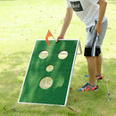 OOFIT Smiling Face Golf Cornhole Game with Chipping Mats Tailgate Chipping Game Set, Great Fun with Friends and Family