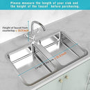 Over the Sink Dish Drying Rack, Lifinity 2 Tier Dish Drainer Shelf Stainless Steel Large Dish Rack with Utensils Holder for Kitchen Counter by Cambond