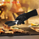 ICCKER Oven Gloves 1112°F (600°C) Extreme Heat Resistant Cooking Gloves for Kitchen, Baking, Fireplace, Grill, BBQ - 14 Inch (36CM) (Glove 1)