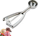 Fayomir  Medium Cookie Scoop, 2.8 Tbsp/ 1.4 OZ, 2 inch/ 5 CM Ball, 18/8 Stainless Steel Medium Ice Cream Scoop, Secondary Polishing