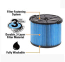 Ximoon filter replace RIDGID VF3500 3-Layer Wet/Dry Vacuum Dust Filter for RIDGID WD4050 3 to 4.5 Gallon Vacuums