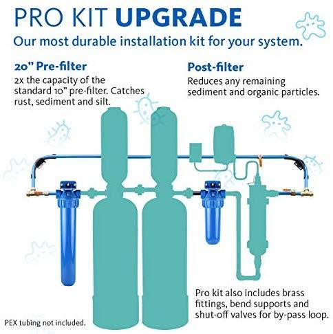 Aquasana Whole House Water Filter System - Filters Sediment & 97% Of Chlorine - Carbon & KDF Home Water Filtration - EQ-1000