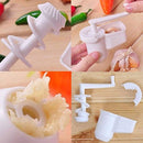 Kemilove Multifunctional Garlic Ginger Crusher Grinder Press Rotate Kitchen Gadget Tools (Small)