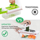 Mandoline Slicer Vegetable Chopper, Godmorn ALL IN 1 Professional Veggie Food Dicer Cutter Grater Julienne, Fruit Onion Potato Chopper Spiralizer, Egg Separator, Juicer, Preparing Salad