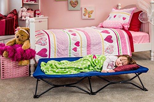 Regalo My Cot Portable Toddler Bed, Includes Fitted Sheet, Royal Blue