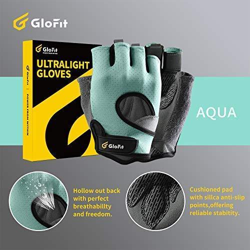 Glofit FREEDOM Workout Gloves, Knuckle Weight Lifting Shorty Fingerless Gloves with Curved Open Back, for Powerlifting, Gym, CrossFit, Women and Men