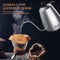 Electric Kettle with Variable Temperature, 1.2L Gooseneck Pour-Over Kettle for Drip Coffee and Tea, BPA-Free 304 Stainless Steel Kettle with LCD Display and Keep Warm Function Kettle, 1000W