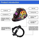 Tekware Welding Helmet 4C Lens Technology Solar Power Auto Darkening Hood True Color LCD Welder Mask Ultra Large Viewing Area Breathable Grinding Helmets with Adjustable Shade Range