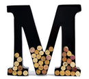 Wine Cork Holder - Metal Monogram Letter (M) by Will's