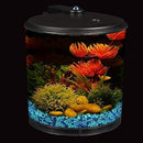 Koller Products AquaView 2-Gallon 360 Fish Tank with Power Filter and LED Lighting - AQ360-24C