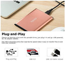 500GB External Hard Drive Portable - Maxone 2.5'' Ultra Slim HDD Storage USB 3.0 for PC, Mac, Laptop, PS4, Xbox one - Gold