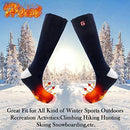 Electric Battery Heated Socks for Women Men,Winter Rechargeable Thermal Heat Socks Kit,Battery Powered Electric Heated Ski Bike Motorcycle Warm Socks Foot Warmer,Winter Sports Outdoor Thermo Socks,M/L