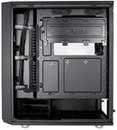 Fractal Design Meshify C - Compact Computer Case - High Performance Airflow/Cooling - 2X Fans Included - PSU Shroud - Modular Interior - Water-Cooling Ready - USB3.0 - Tempered Glass Light - Blackout