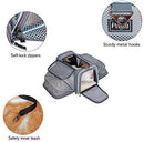 Airline Approved Cat Carrier – KiddyWoof Small Pet Carrier Travel Dog Purse Bag, Portable Soft Sided Cat Carrier with Two Side Expandable for Little Animals, Rabbit, Kitties, Kitten and Puppy