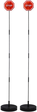 Ekarro Flashing Led Light Parking Stop Sign For Garage / Parking Assistant Stop Sign,Pack of 2