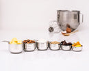 Stainless Steel Measuring Cups Set - Stackable 6 Pieces By Superb Chefs.