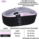 RubyStretch Booty Bands for Women, 3 Exercise Bands Fabric Resistance Bands for Legs and Butt, Fitness Bands Non Slip Loop Glute Bands, Elastic Squat Bands for Butt and Thighs, 3 Hip Bands