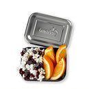 LunchBots Small Snack Packer Stainless Steel Container - Mini Food Container with 2 Compartments for Fruits, Vegetables and Finger Foods - Eco-Friendly, Dishwasher Safe and Durable