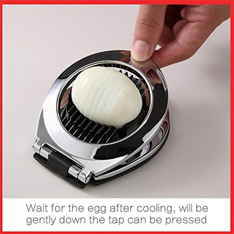 NPYPQ Egg Slicers, 3 in 1 Eggs Cutter Splitter and Chopper Heavy Duty 304 Stainless Steel Wire for Boiled Eggs - Dishwasher Safe