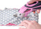 Pink Power Electric Fabric Scissors Box Cutter for Crafts, Sewing, Cardboard, Scrapbooking - Cordless Shears Cutting Tool