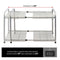 Venoly Home - Under Sink 2 Tier Expandable Shelf Organizer Rack, Silver - Expands from 18 Inches to 30 Inches