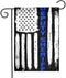 HOME DEPUTY Thin Blue Line Deputy Sheriff Garden Flag House Banner for Party Yard Home Outdoor Decor