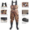 Kingdom Chest Waders Waterproof - Hunting & Fishing Waders with Neoprene Boots, Nylon and PVC Insulated Material