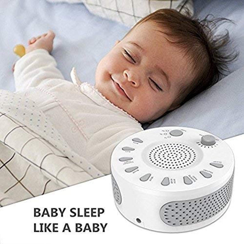 White Noise Machine,Sound Therapy Machine with Featured 9 Scientific Soothing Natural Sounds for Baby and Sleep,Office,Relaxation,3 Timer Options and Green NightLight (4.92.16)