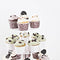 TWING 4 Tier Round Acrylic Cupcake Display Stand,Weeding Party Dessert Stand Tree Tower -Clear Display Holder Tree