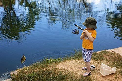 Kids Fishing Pole,Light and Portable Telescopic Fishing Rod and Reel Combos for Youth Fishing by PLUSINNO