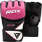 RDX MMA Gloves for Grappling Martial Arts Training | D. Cut Palm Maya Hide Leather Sparring Mitts| Perfect for Cage Fighting, Combat Sports, Punching Bag, Muay Thai & Kickboxing