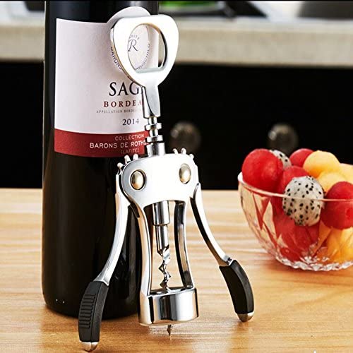 FOHO Wine Opener, Premium Multifunctional Wing Corkscrew Wine Bottle Opener, Luxury Waiter Corkscrew with Stopper Set for Wine Enthusiast Waiters