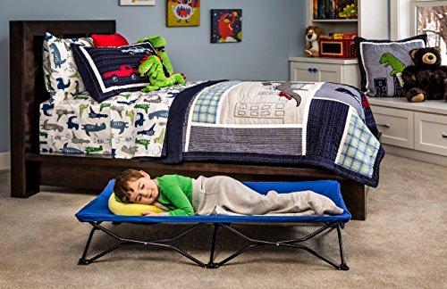 Regalo My Cot Portable Toddler Bed, Includes Fitted Sheet, Royal Blue