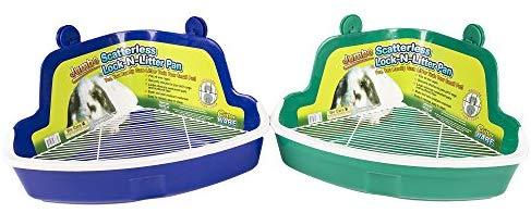 Ware Manufacturing Plastic Scatterless Lock-N-Litter Small Pet Pan- Colors May Vary