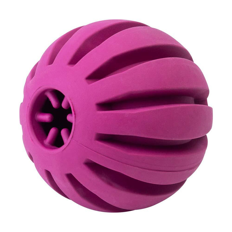 EETOYS Dog Treat Ball Non Toxic Rubber Dog Ball Food Dispensing IQ Dog Toy Reduce Boredom Dental Hygiene Teething by EETOYS MARKET LEADER PET LOVER