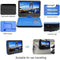 WONNIE 12.5 Inch Portable DVD Player with 4 Hour Rechargeable Battery,10.5" Swivel Screen, USB/SD Slot (BLUE)