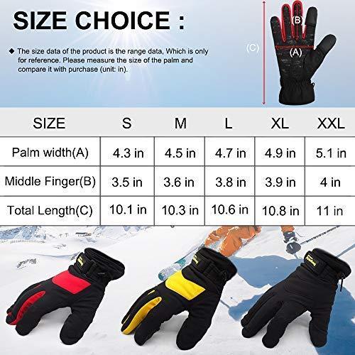 EnergeticSky Waterproof Winter Gloves,3M Thinsulate Ski & Snowboard Gloves for Men and Women,Touchscreen Gloves for Fishing,Photographing,Hunting Outdoor Activities.