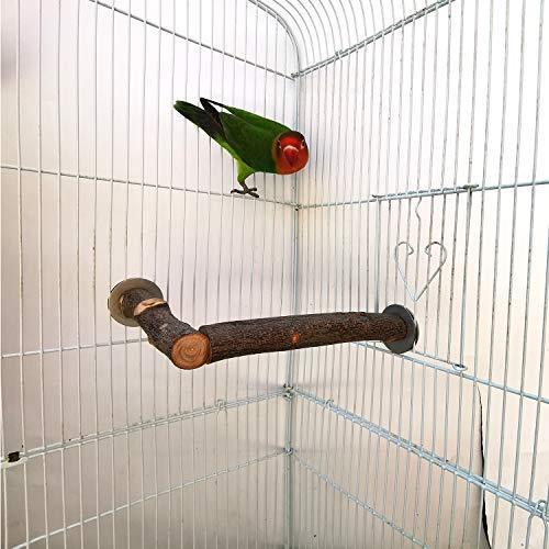 Vehomy Bird Perch Nature Wood Stand for Small Medium Parrots