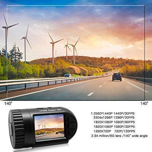 Car Dash Cam, Dash Camera, SIV FHD 1440P Car Driving Recorder with G-Sensor, WDR, Loop Recording, Night Vision, 140°Wide Angle,Upgraded Super Ferrari capacitors-More Secure(Lipstick-Sized)