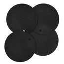 9“×12”Rectangular large silicone trivet Non slip trivet Jar opener Flexible Durable Large coaster Dishwasher Safe heat resistant mat (2 Pack black)