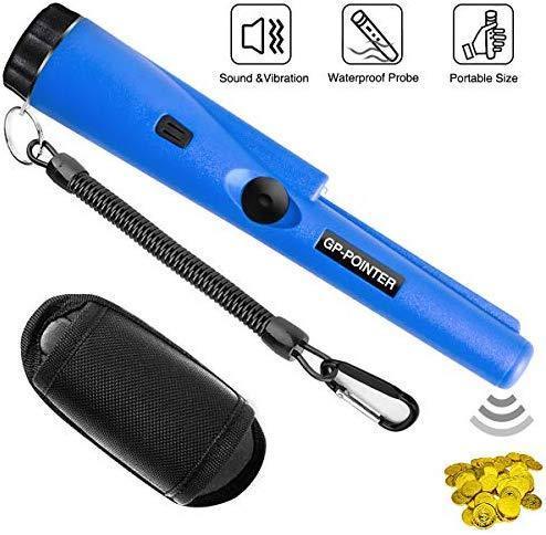 PiAEK Pin Pointer Metal Detectors for Adults/Kids, Handheld Fully Waterproof Pro Metal Detector High Sensitivity with Holster Treasure Hunting Blue