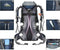 Hiking Backpack 50L Travel Camping Backpack with Rain Cover