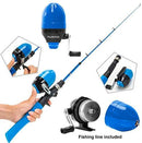 Kids Fishing Pole,Telescopic Fishing Rod and Reel Combos with Spincast Fishing Reel and String with Fishing Line