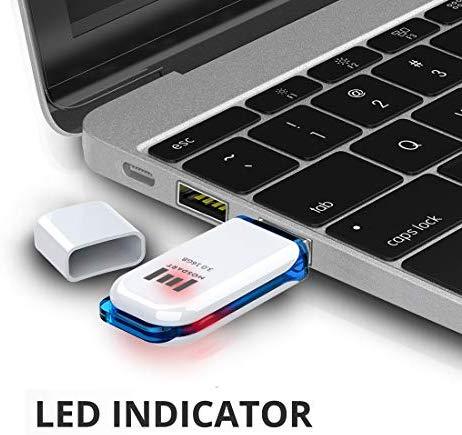 128GB USB 3.0 Flash Drive 2 Pack Thumb Drive 128 GB High Speed Jump Drive Memory Stick with LED Light and Lanyards for Storage and Backup by MOSDART