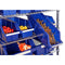 Seville Classics Commercial 8-Tier UltraZinc/Blue NSF 24-Bin Rack Storage System